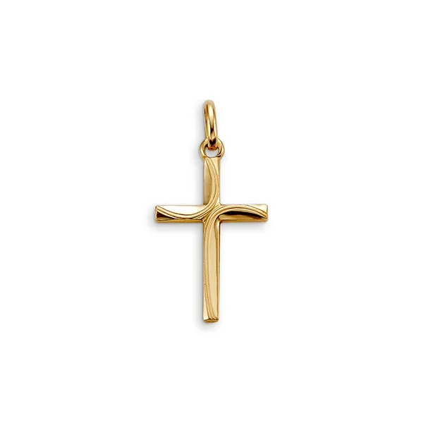 10k Gold Embossed Cross