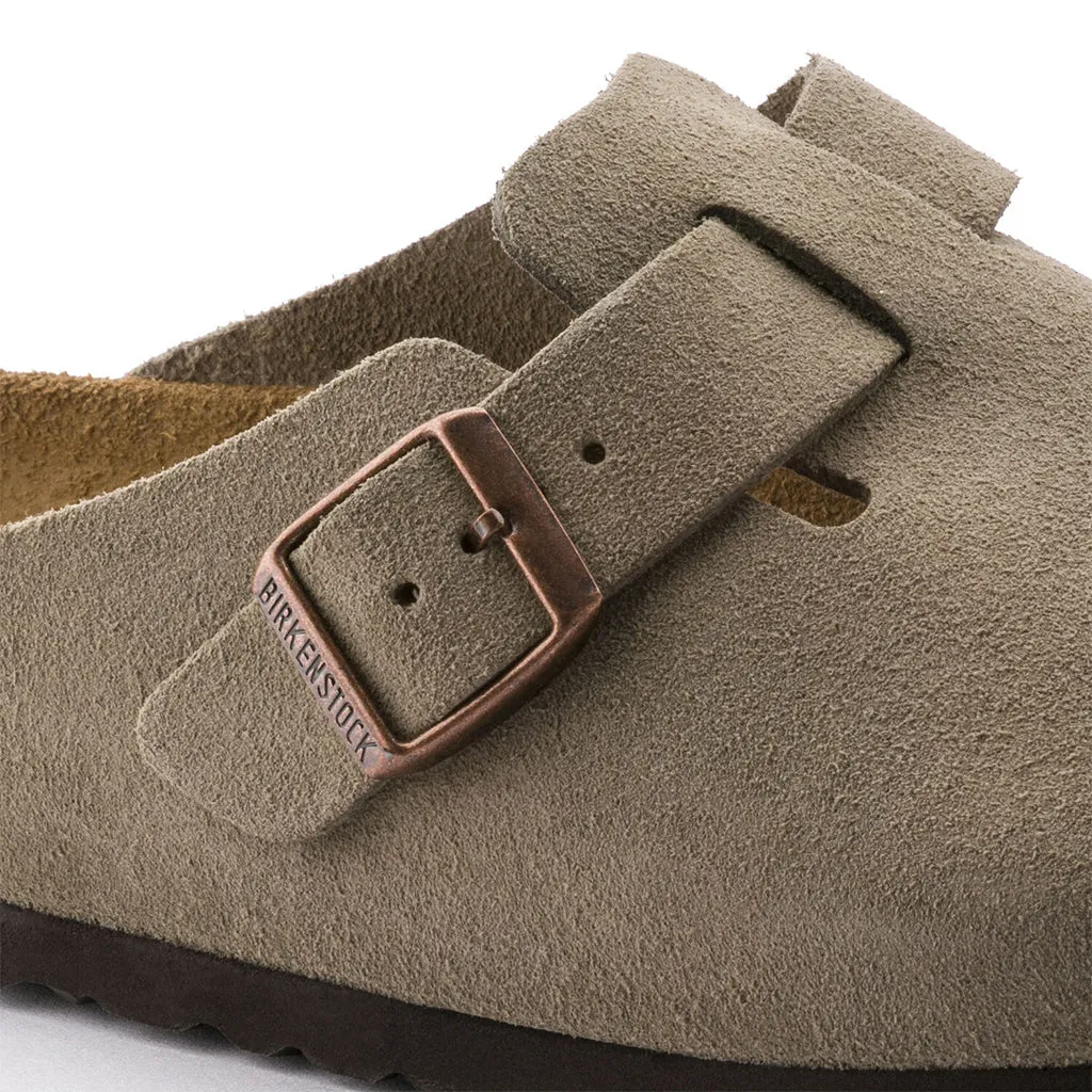 Birkenstock Boston Soft Foodbed Slip-On Clog - Suede Leather