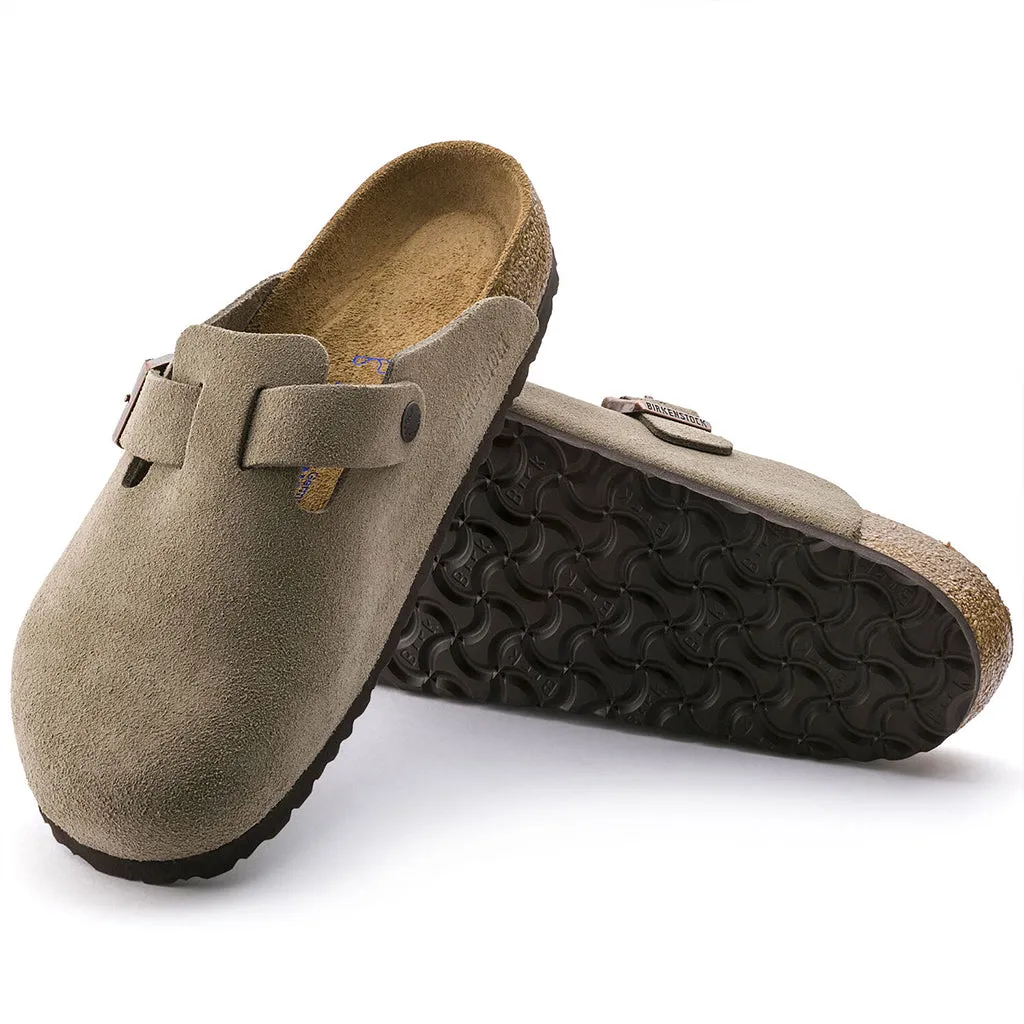 Birkenstock Boston Soft Foodbed Slip-On Clog - Suede Leather