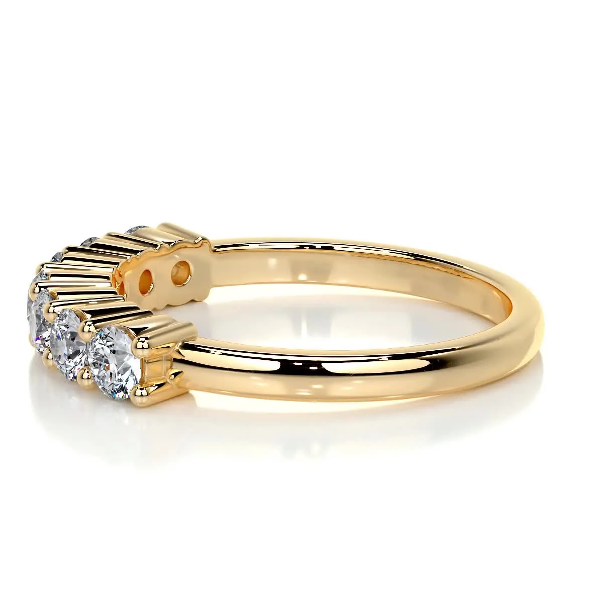 Catherine Diamond Wedding Ring   (0.75 Carat) -18K Yellow Gold