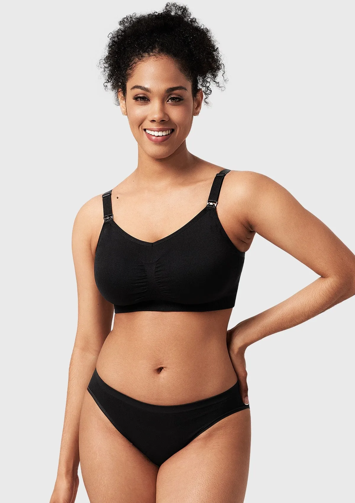 ComfyCare Seamless Full Coverage Wireless Padded Nursing Maternity Bra