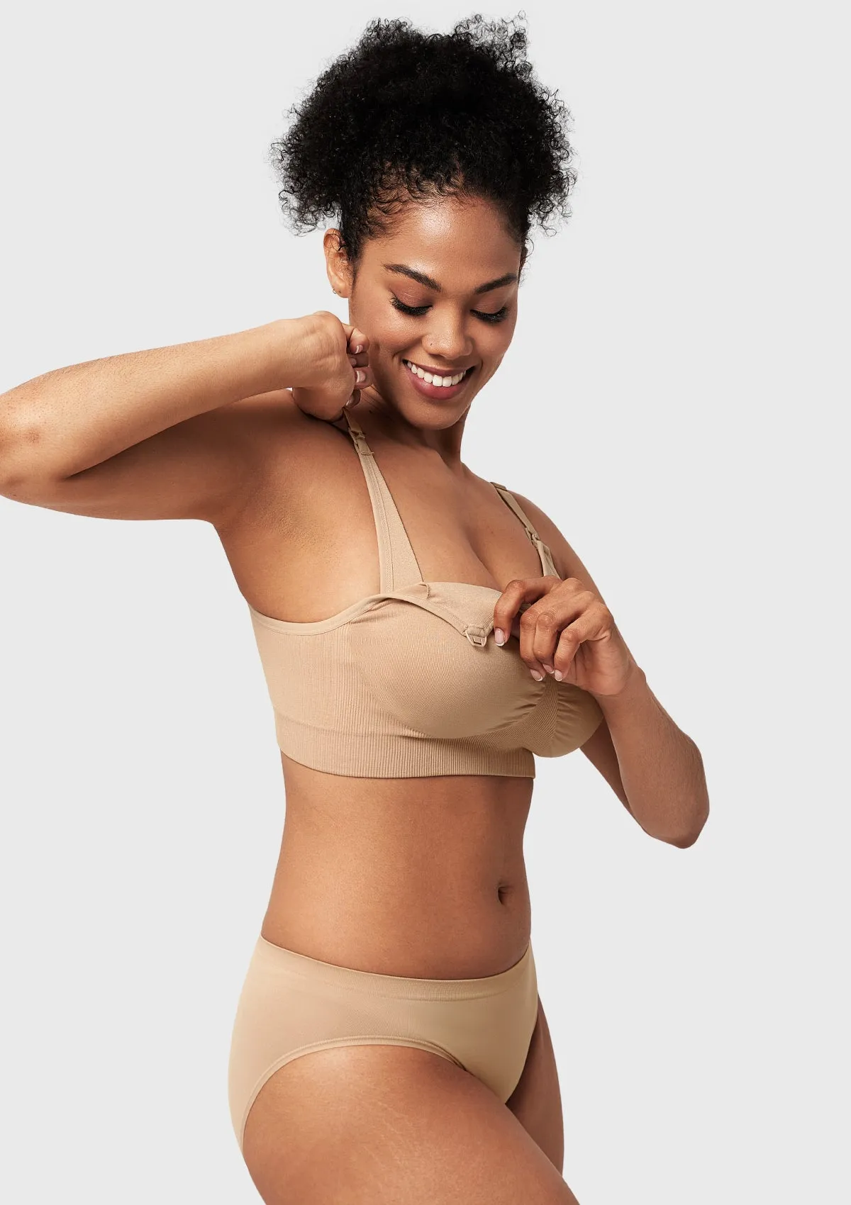 ComfyCare Seamless Full Coverage Wireless Padded Nursing Maternity Bra