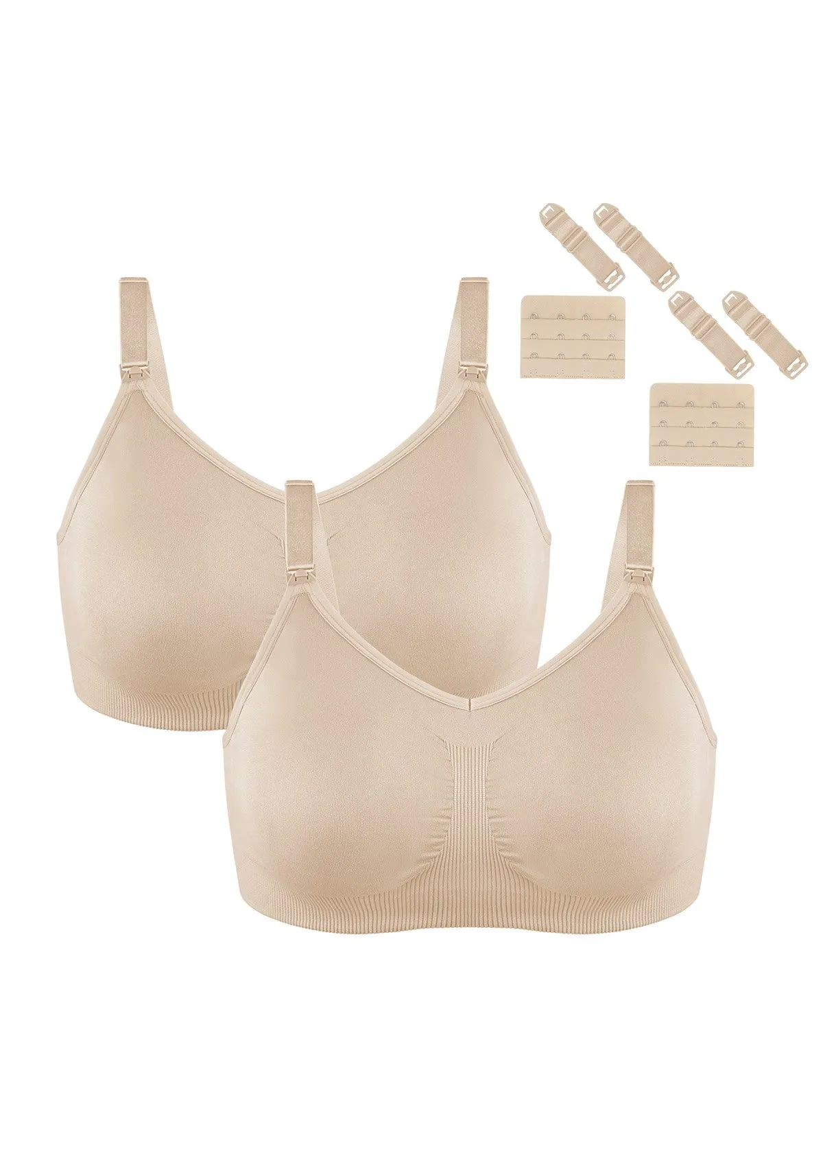 ComfyCare Seamless Full Coverage Wireless Padded Nursing Maternity Bra