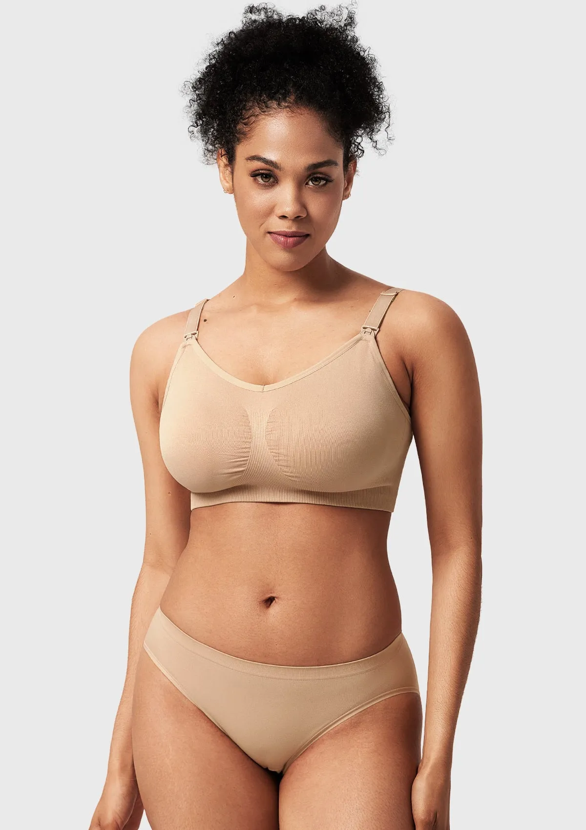 ComfyCare Seamless Full Coverage Wireless Padded Nursing Maternity Bra