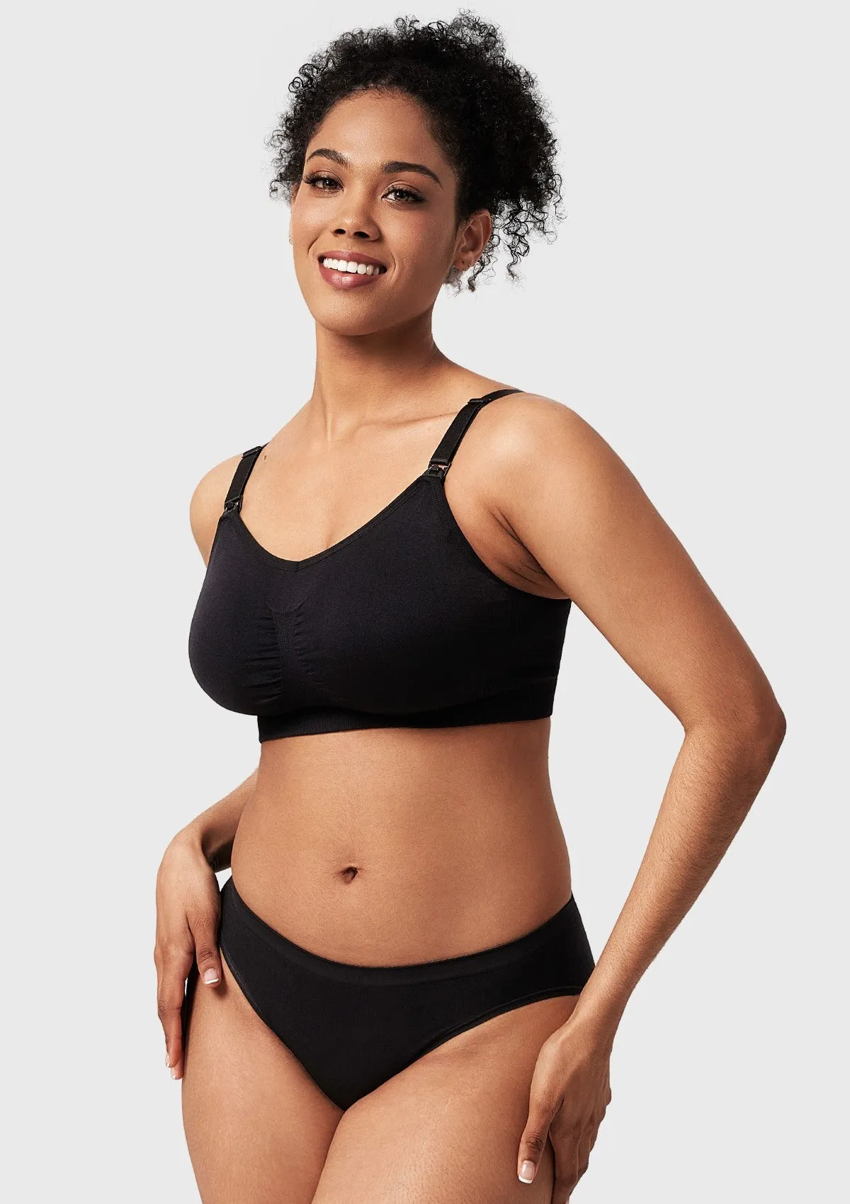 ComfyCare Seamless Full Coverage Wireless Padded Nursing Maternity Bra