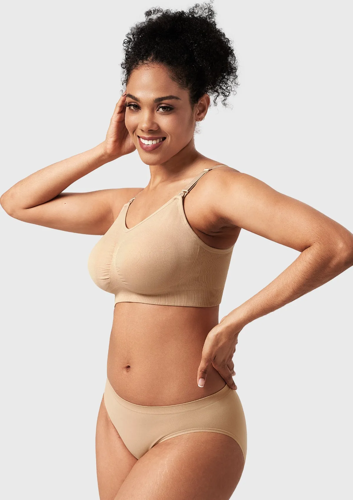 ComfyCare Seamless Full Coverage Wireless Padded Nursing Maternity Bra