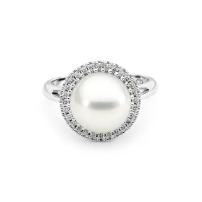 Diamond and Pearl Ring