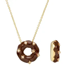 DONUT ICE GLAZED DIAMONDS NECKLACE