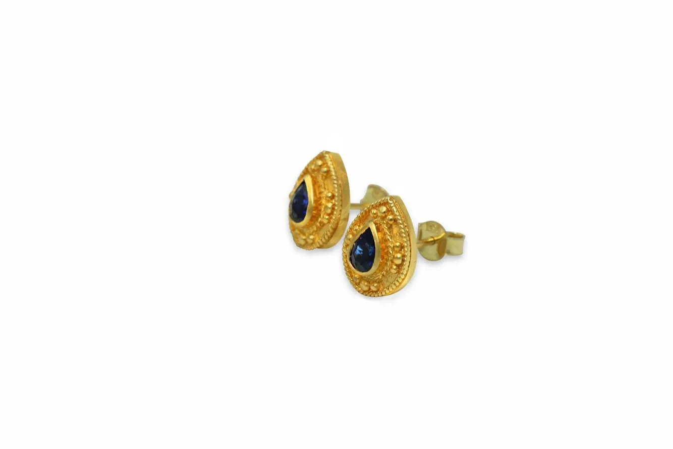 Empress Pulcheria Byzantine Gold Earrings