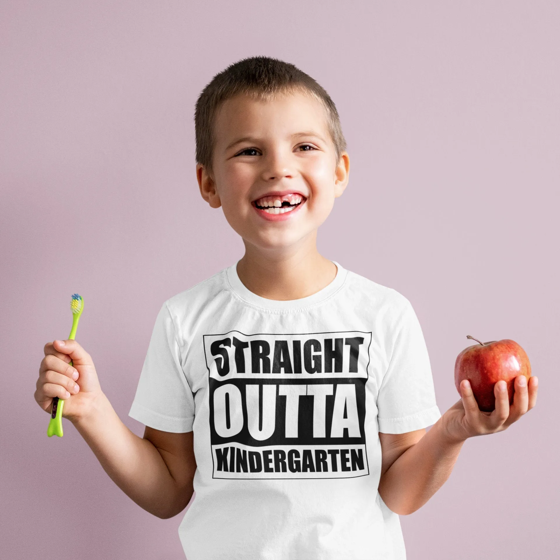 Highschool and Kindergarten Graduation shirts.  Straight outta Highschool. Straight outta pre-k