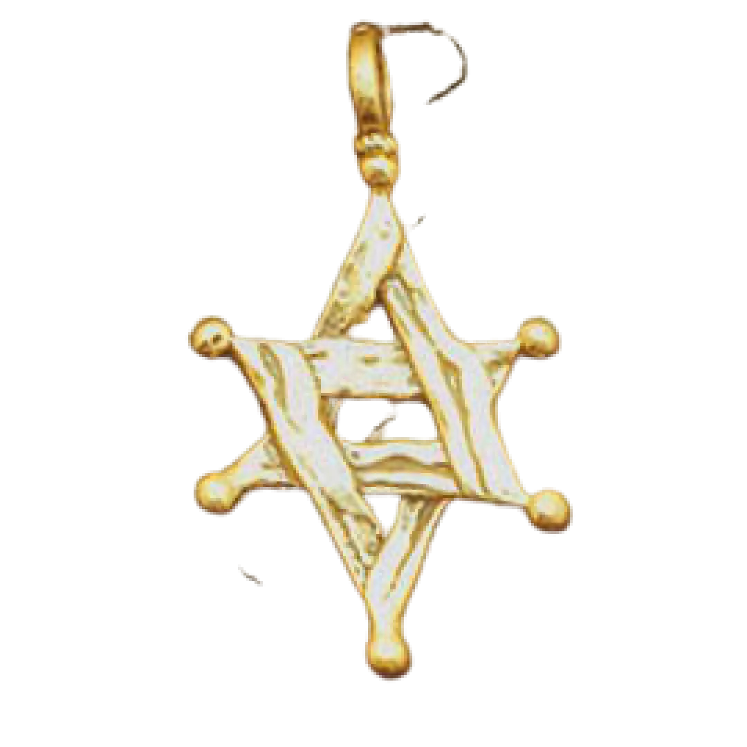 Jewish Star of David pendant handcrafted in Israel