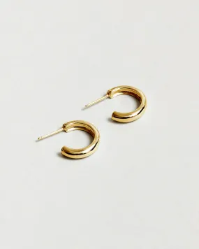 Large Abbie Hoops – Gold Plated