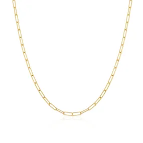 Mini Paperclip Link Chain Necklace