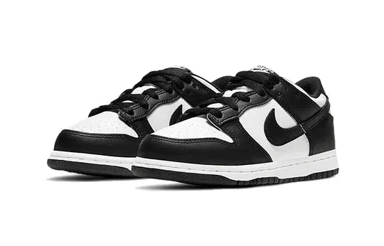 Nike Kid's Dunk Low Retro Shoes - White / Black