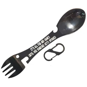 Personalized Camping Spork - Engraved Camping Knife, Spoon Fork