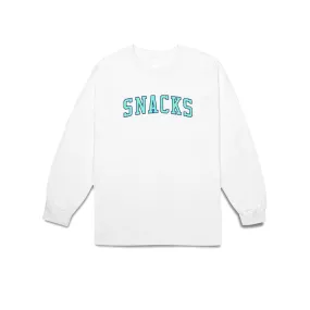 Quartersnacks Snacks Varsity Longsleeve T-Shirt White