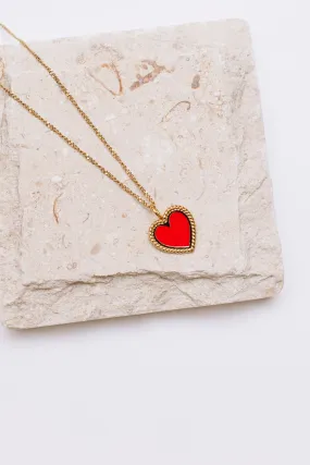 Red Heart Necklace