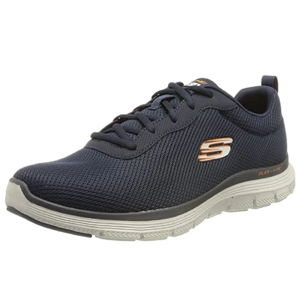 Scarpe uomo SKECHERS art. 232229NVBL sneakers con logo laterale blu