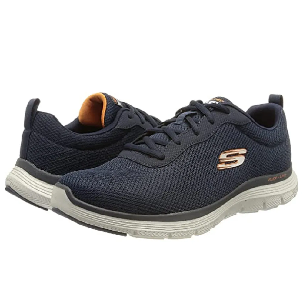 Scarpe uomo SKECHERS art. 232229NVBL sneakers con logo laterale blu