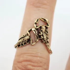 Scorpion apex ring gold