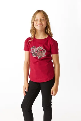 SE Girls Gamecock Sequin Shirt