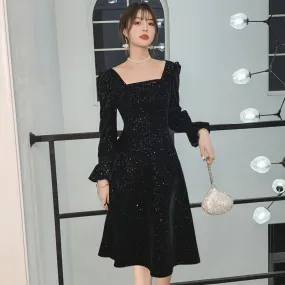 Sequins Elegant Velvet Dress