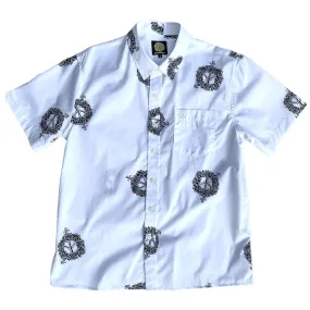 Sexhippies Rose Bone SS Button Up White