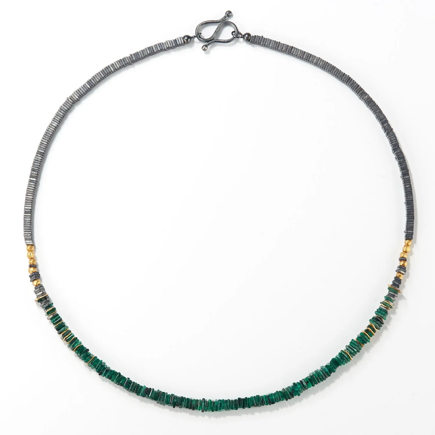 Square Emerald Necklace