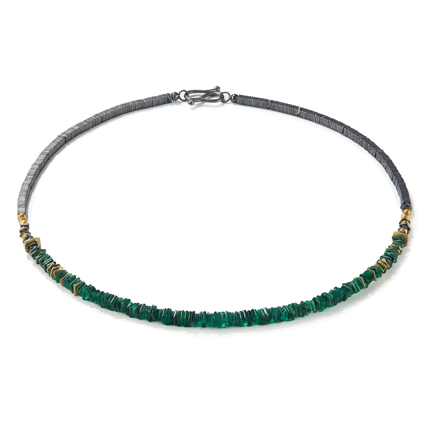 Square Emerald Necklace