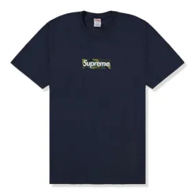 Supreme Camo Box Logo Navy T Shirt (FW23)