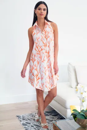 Swing Dress Coral Reef Print