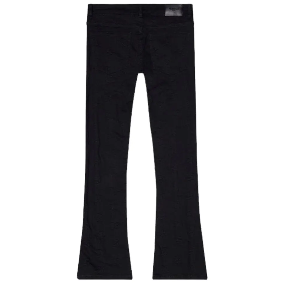 Valabasas "Frith" Stacked Denim (Black) VLBS6030