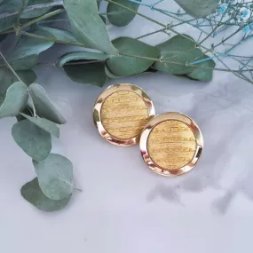 Vintage earrings - Big goldie