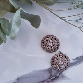 Vintage earrings - Silver Flower