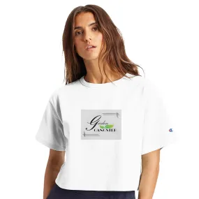 Women's Cropped Champion T-Shirt | Garden Gangster | Tiny Zen Gardens